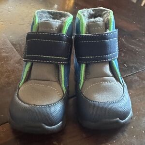 See Kai Run Navy and Gray Kids Boots